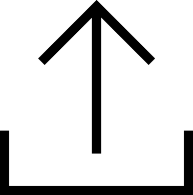 Siyah ve Beyaz Logo Simgesi PNG Biçimini Yükle. Web Sitesi Düğmesi, Mobil Uygulama Arayüzü, Dosya Aktarımı, Belge Paylaşımı, Bulut Depolama ve Veri Yedekleme için Minimalist Düz Tasarımlı Tek Renkli Ok Gönderme İşareti Grafiksel Elemanı