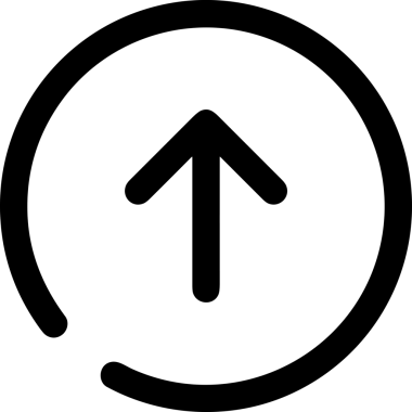 Siyah ve Beyaz Logo Simgesi PNG Biçimini Yükle. Web Sitesi Düğmesi, Mobil Uygulama Arayüzü, Dosya Aktarımı, Belge Paylaşımı, Bulut Depolama ve Veri Yedekleme için Minimalist Düz Tasarımlı Tek Renkli Ok Gönderme İşareti Grafiksel Elemanı