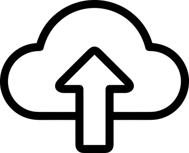 Siyah ve Beyaz Logo Simgesi PNG Biçimini Yükle. Web Sitesi Düğmesi, Mobil Uygulama Arayüzü, Dosya Aktarımı, Belge Paylaşımı, Bulut Depolama ve Veri Yedekleme için Minimalist Düz Tasarımlı Tek Renkli Ok Gönderme İşareti Grafiksel Elemanı