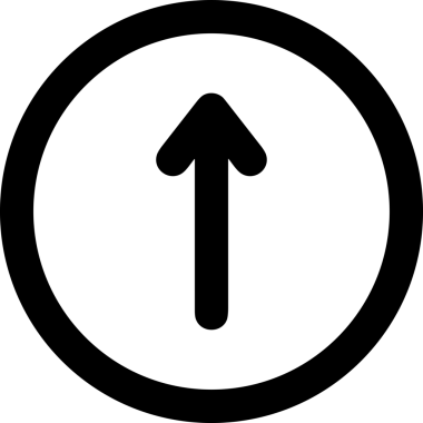 Siyah ve Beyaz Logo Simgesi PNG Biçimini Yükle. Web Sitesi Düğmesi, Mobil Uygulama Arayüzü, Dosya Aktarımı, Belge Paylaşımı, Bulut Depolama ve Veri Yedekleme için Minimalist Düz Tasarımlı Tek Renkli Ok Gönderme İşareti Grafiksel Elemanı