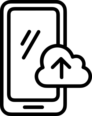 Siyah ve Beyaz Logo Simgesi PNG Biçimini Yükle. Web Sitesi Düğmesi, Mobil Uygulama Arayüzü, Dosya Aktarımı, Belge Paylaşımı, Bulut Depolama ve Veri Yedekleme için Minimalist Düz Tasarımlı Tek Renkli Ok Gönderme İşareti Grafiksel Elemanı