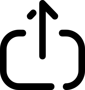 Siyah ve Beyaz Logo Simgesi PNG Biçimini Yükle. Web Sitesi Düğmesi, Mobil Uygulama Arayüzü, Dosya Aktarımı, Belge Paylaşımı, Bulut Depolama ve Veri Yedekleme için Minimalist Düz Tasarımlı Tek Renkli Ok Gönderme İşareti Grafiksel Elemanı