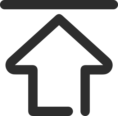 Siyah ve Beyaz Logo Simgesi PNG Biçimini Yükle. Web Sitesi Düğmesi, Mobil Uygulama Arayüzü, Dosya Aktarımı, Belge Paylaşımı, Bulut Depolama ve Veri Yedekleme için Minimalist Düz Tasarımlı Tek Renkli Ok Gönderme İşareti Grafiksel Elemanı