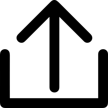 Siyah ve Beyaz Logo Simgesi PNG Biçimini Yükle. Web Sitesi Düğmesi, Mobil Uygulama Arayüzü, Dosya Aktarımı, Belge Paylaşımı, Bulut Depolama ve Veri Yedekleme için Minimalist Düz Tasarımlı Tek Renkli Ok Gönderme İşareti Grafiksel Elemanı