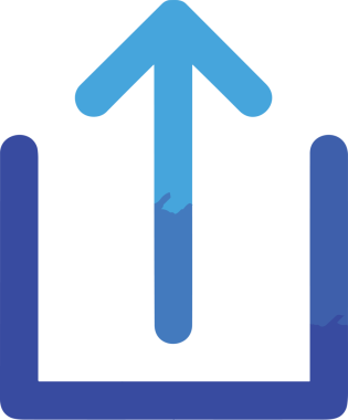 Siyah ve Beyaz Logo Simgesi PNG Biçimini Yükle. Web Sitesi Düğmesi, Mobil Uygulama Arayüzü, Dosya Aktarımı, Belge Paylaşımı, Bulut Depolama ve Veri Yedekleme için Minimalist Düz Tasarımlı Tek Renkli Ok Gönderme İşareti Grafiksel Elemanı