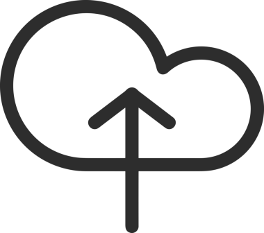 Siyah ve Beyaz Logo Simgesi PNG Biçimini Yükle. Web Sitesi Düğmesi, Mobil Uygulama Arayüzü, Dosya Aktarımı, Belge Paylaşımı, Bulut Depolama ve Veri Yedekleme için Minimalist Düz Tasarımlı Tek Renkli Ok Gönderme İşareti Grafiksel Elemanı