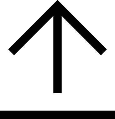 Siyah ve Beyaz Logo Simgesi PNG Biçimini Yükle. Web Sitesi Düğmesi, Mobil Uygulama Arayüzü, Dosya Aktarımı, Belge Paylaşımı, Bulut Depolama ve Veri Yedekleme için Minimalist Düz Tasarımlı Tek Renkli Ok Gönderme İşareti Grafiksel Elemanı