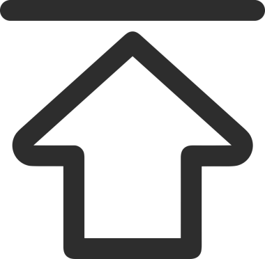 Siyah ve Beyaz Logo Simgesi PNG Biçimini Yükle. Web Sitesi Düğmesi, Mobil Uygulama Arayüzü, Dosya Aktarımı, Belge Paylaşımı, Bulut Depolama ve Veri Yedekleme için Minimalist Düz Tasarımlı Tek Renkli Ok Gönderme İşareti Grafiksel Elemanı