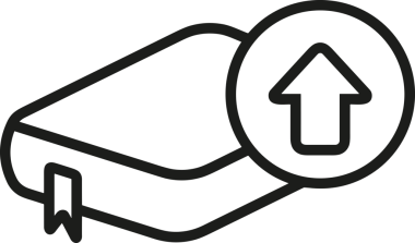 Siyah ve Beyaz Logo Simgesi PNG Biçimini Yükle. Web Sitesi Düğmesi, Mobil Uygulama Arayüzü, Dosya Aktarımı, Belge Paylaşımı, Bulut Depolama ve Veri Yedekleme için Minimalist Düz Tasarımlı Tek Renkli Ok Gönderme İşareti Grafiksel Elemanı