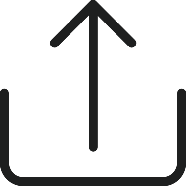 Siyah ve Beyaz Logo Simgesi PNG Biçimini Yükle. Web Sitesi Düğmesi, Mobil Uygulama Arayüzü, Dosya Aktarımı, Belge Paylaşımı, Bulut Depolama ve Veri Yedekleme için Minimalist Düz Tasarımlı Tek Renkli Ok Gönderme İşareti Grafiksel Elemanı