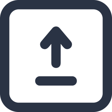 Siyah ve Beyaz Logo Simgesi PNG Biçimini Yükle. Web Sitesi Düğmesi, Mobil Uygulama Arayüzü, Dosya Aktarımı, Belge Paylaşımı, Bulut Depolama ve Veri Yedekleme için Minimalist Düz Tasarımlı Tek Renkli Ok Gönderme İşareti Grafiksel Elemanı