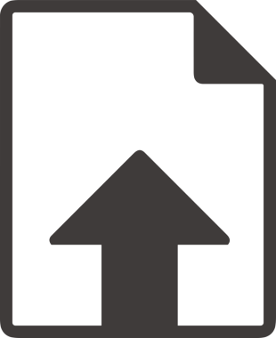 Siyah ve Beyaz Logo Simgesi PNG Biçimini Yükle. Web Sitesi Düğmesi, Mobil Uygulama Arayüzü, Dosya Aktarımı, Belge Paylaşımı, Bulut Depolama ve Veri Yedekleme için Minimalist Düz Tasarımlı Tek Renkli Ok Gönderme İşareti Grafiksel Elemanı