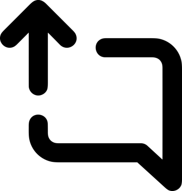 Siyah ve Beyaz Logo Simgesi PNG Biçimini Yükle. Web Sitesi Düğmesi, Mobil Uygulama Arayüzü, Dosya Aktarımı, Belge Paylaşımı, Bulut Depolama ve Veri Yedekleme için Minimalist Düz Tasarımlı Tek Renkli Ok Gönderme İşareti Grafiksel Elemanı