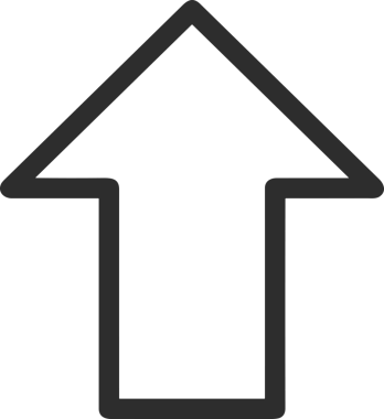 Siyah ve Beyaz Logo Simgesi PNG Biçimini Yükle. Web Sitesi Düğmesi, Mobil Uygulama Arayüzü, Dosya Aktarımı, Belge Paylaşımı, Bulut Depolama ve Veri Yedekleme için Minimalist Düz Tasarımlı Tek Renkli Ok Gönderme İşareti Grafiksel Elemanı