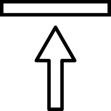 Siyah ve Beyaz Logo Simgesi PNG Biçimini Yükle. Web Sitesi Düğmesi, Mobil Uygulama Arayüzü, Dosya Aktarımı, Belge Paylaşımı, Bulut Depolama ve Veri Yedekleme için Minimalist Düz Tasarımlı Tek Renkli Ok Gönderme İşareti Grafiksel Elemanı