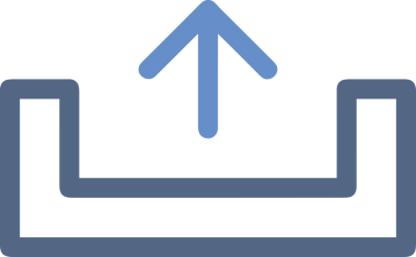 Siyah ve Beyaz Logo Simgesi PNG Biçimini Yükle. Web Sitesi Düğmesi, Mobil Uygulama Arayüzü, Dosya Aktarımı, Belge Paylaşımı, Bulut Depolama ve Veri Yedekleme için Minimalist Düz Tasarımlı Tek Renkli Ok Gönderme İşareti Grafiksel Elemanı