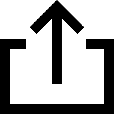 Siyah ve Beyaz Logo Simgesi PNG Biçimini Yükle. Web Sitesi Düğmesi, Mobil Uygulama Arayüzü, Dosya Aktarımı, Belge Paylaşımı, Bulut Depolama ve Veri Yedekleme için Minimalist Düz Tasarımlı Tek Renkli Ok Gönderme İşareti Grafiksel Elemanı