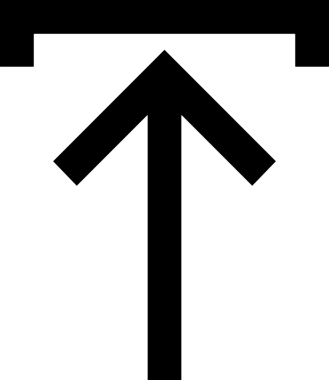 Siyah ve Beyaz Logo Simgesi PNG Biçimini Yükle. Web Sitesi Düğmesi, Mobil Uygulama Arayüzü, Dosya Aktarımı, Belge Paylaşımı, Bulut Depolama ve Veri Yedekleme için Minimalist Düz Tasarımlı Tek Renkli Ok Gönderme İşareti Grafiksel Elemanı