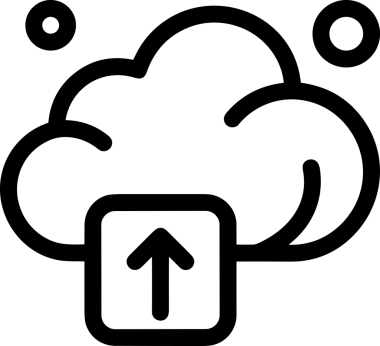 Siyah ve Beyaz Logo Simgesi PNG Biçimini Yükle. Web Sitesi Düğmesi, Mobil Uygulama Arayüzü, Dosya Aktarımı, Belge Paylaşımı, Bulut Depolama ve Veri Yedekleme için Minimalist Düz Tasarımlı Tek Renkli Ok Gönderme İşareti Grafiksel Elemanı