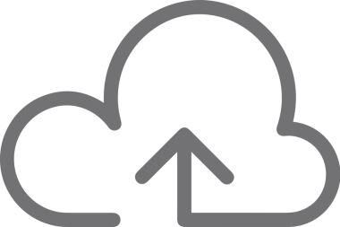 Siyah ve Beyaz Logo Simgesi PNG Biçimini Yükle. Web Sitesi Düğmesi, Mobil Uygulama Arayüzü, Dosya Aktarımı, Belge Paylaşımı, Bulut Depolama ve Veri Yedekleme için Minimalist Düz Tasarımlı Tek Renkli Ok Gönderme İşareti Grafiksel Elemanı