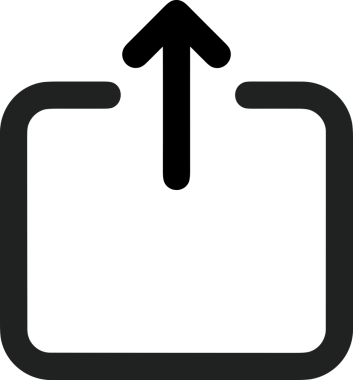 Siyah ve Beyaz Logo Simgesi PNG Biçimini Yükle. Web Sitesi Düğmesi, Mobil Uygulama Arayüzü, Dosya Aktarımı, Belge Paylaşımı, Bulut Depolama ve Veri Yedekleme için Minimalist Düz Tasarımlı Tek Renkli Ok Gönderme İşareti Grafiksel Elemanı