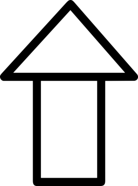 Siyah ve Beyaz Logo Simgesi PNG Biçimini Yükle. Web Sitesi Düğmesi, Mobil Uygulama Arayüzü, Dosya Aktarımı, Belge Paylaşımı, Bulut Depolama ve Veri Yedekleme için Minimalist Düz Tasarımlı Tek Renkli Ok Gönderme İşareti Grafiksel Elemanı