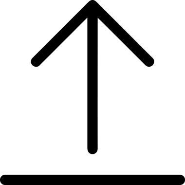 Siyah ve Beyaz Logo Simgesi PNG Biçimini Yükle. Web Sitesi Düğmesi, Mobil Uygulama Arayüzü, Dosya Aktarımı, Belge Paylaşımı, Bulut Depolama ve Veri Yedekleme için Minimalist Düz Tasarımlı Tek Renkli Ok Gönderme İşareti Grafiksel Elemanı