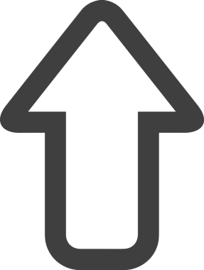 Siyah ve Beyaz Logo Simgesi PNG Biçimini Yükle. Web Sitesi Düğmesi, Mobil Uygulama Arayüzü, Dosya Aktarımı, Belge Paylaşımı, Bulut Depolama ve Veri Yedekleme için Minimalist Düz Tasarımlı Tek Renkli Ok Gönderme İşareti Grafiksel Elemanı