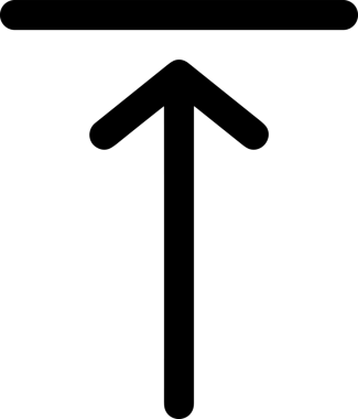 Siyah ve Beyaz Logo Simgesi PNG Biçimini Yükle. Web Sitesi Düğmesi, Mobil Uygulama Arayüzü, Dosya Aktarımı, Belge Paylaşımı, Bulut Depolama ve Veri Yedekleme için Minimalist Düz Tasarımlı Tek Renkli Ok Gönderme İşareti Grafiksel Elemanı