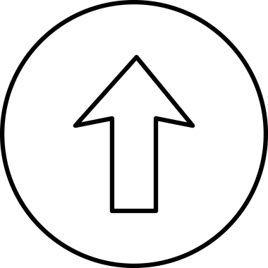 Siyah ve Beyaz Logo Simgesi PNG Biçimini Yükle. Web Sitesi Düğmesi, Mobil Uygulama Arayüzü, Dosya Aktarımı, Belge Paylaşımı, Bulut Depolama ve Veri Yedekleme için Minimalist Düz Tasarımlı Tek Renkli Ok Gönderme İşareti Grafiksel Elemanı