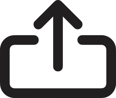 Siyah ve Beyaz Logo Simgesi PNG Biçimini Yükle. Web Sitesi Düğmesi, Mobil Uygulama Arayüzü, Dosya Aktarımı, Belge Paylaşımı, Bulut Depolama ve Veri Yedekleme için Minimalist Düz Tasarımlı Tek Renkli Ok Gönderme İşareti Grafiksel Elemanı