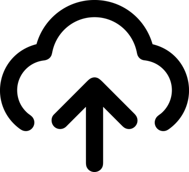 Siyah ve Beyaz Logo Simgesi PNG Biçimini Yükle. Web Sitesi Düğmesi, Mobil Uygulama Arayüzü, Dosya Aktarımı, Belge Paylaşımı, Bulut Depolama ve Veri Yedekleme için Minimalist Düz Tasarımlı Tek Renkli Ok Gönderme İşareti Grafiksel Elemanı