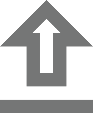 Siyah ve Beyaz Logo Simgesi PNG Biçimini Yükle. Web Sitesi Düğmesi, Mobil Uygulama Arayüzü, Dosya Aktarımı, Belge Paylaşımı, Bulut Depolama ve Veri Yedekleme için Minimalist Düz Tasarımlı Tek Renkli Ok Gönderme İşareti Grafiksel Elemanı