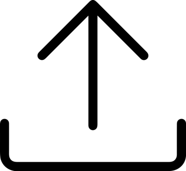 Siyah ve Beyaz Logo Simgesi PNG Biçimini Yükle. Web Sitesi Düğmesi, Mobil Uygulama Arayüzü, Dosya Aktarımı, Belge Paylaşımı, Bulut Depolama ve Veri Yedekleme için Minimalist Düz Tasarımlı Tek Renkli Ok Gönderme İşareti Grafiksel Elemanı