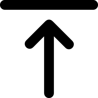 Siyah ve Beyaz Logo Simgesi PNG Biçimini Yükle. Web Sitesi Düğmesi, Mobil Uygulama Arayüzü, Dosya Aktarımı, Belge Paylaşımı, Bulut Depolama ve Veri Yedekleme için Minimalist Düz Tasarımlı Tek Renkli Ok Gönderme İşareti Grafiksel Elemanı