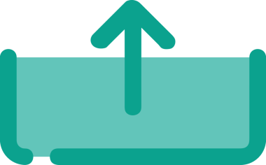 Siyah ve Beyaz Logo Simgesi PNG Biçimini Yükle. Web Sitesi Düğmesi, Mobil Uygulama Arayüzü, Dosya Aktarımı, Belge Paylaşımı, Bulut Depolama ve Veri Yedekleme için Minimalist Düz Tasarımlı Tek Renkli Ok Gönderme İşareti Grafiksel Elemanı