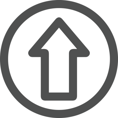 Siyah ve Beyaz Logo Simgesi PNG Biçimini Yükle. Web Sitesi Düğmesi, Mobil Uygulama Arayüzü, Dosya Aktarımı, Belge Paylaşımı, Bulut Depolama ve Veri Yedekleme için Minimalist Düz Tasarımlı Tek Renkli Ok Gönderme İşareti Grafiksel Elemanı