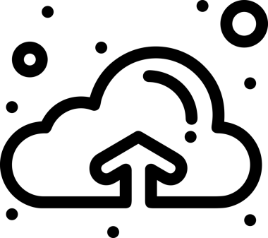 Siyah ve Beyaz Logo Simgesi PNG Biçimini Yükle. Web Sitesi Düğmesi, Mobil Uygulama Arayüzü, Dosya Aktarımı, Belge Paylaşımı, Bulut Depolama ve Veri Yedekleme için Minimalist Düz Tasarımlı Tek Renkli Ok Gönderme İşareti Grafiksel Elemanı