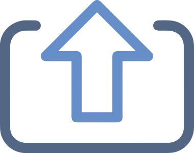 Siyah ve Beyaz Logo Simgesi PNG Biçimini Yükle. Web Sitesi Düğmesi, Mobil Uygulama Arayüzü, Dosya Aktarımı, Belge Paylaşımı, Bulut Depolama ve Veri Yedekleme için Minimalist Düz Tasarımlı Tek Renkli Ok Gönderme İşareti Grafiksel Elemanı