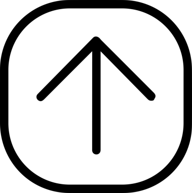 Siyah ve Beyaz Logo Simgesi PNG Biçimini Yükle. Web Sitesi Düğmesi, Mobil Uygulama Arayüzü, Dosya Aktarımı, Belge Paylaşımı, Bulut Depolama ve Veri Yedekleme için Minimalist Düz Tasarımlı Tek Renkli Ok Gönderme İşareti Grafiksel Elemanı