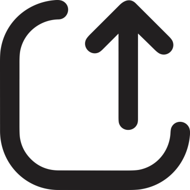 Siyah ve Beyaz Logo Simgesi PNG Biçimini Yükle. Web Sitesi Düğmesi, Mobil Uygulama Arayüzü, Dosya Aktarımı, Belge Paylaşımı, Bulut Depolama ve Veri Yedekleme için Minimalist Düz Tasarımlı Tek Renkli Ok Gönderme İşareti Grafiksel Elemanı