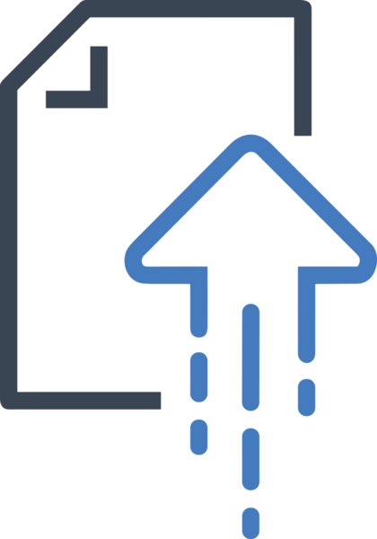 Siyah ve Beyaz Logo Simgesi PNG Biçimini Yükle. Web Sitesi Düğmesi, Mobil Uygulama Arayüzü, Dosya Aktarımı, Belge Paylaşımı, Bulut Depolama ve Veri Yedekleme için Minimalist Düz Tasarımlı Tek Renkli Ok Gönderme İşareti Grafiksel Elemanı