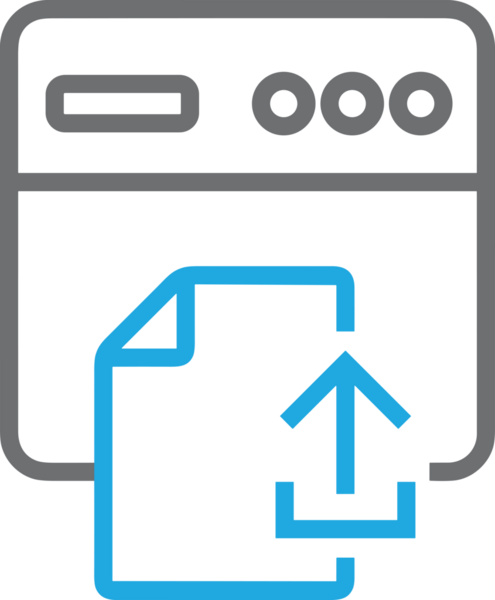 Siyah ve Beyaz Logo Simgesi PNG Biçimini Yükle. Web Sitesi Düğmesi, Mobil Uygulama Arayüzü, Dosya Aktarımı, Belge Paylaşımı, Bulut Depolama ve Veri Yedekleme için Minimalist Düz Tasarımlı Tek Renkli Ok Gönderme İşareti Grafiksel Elemanı