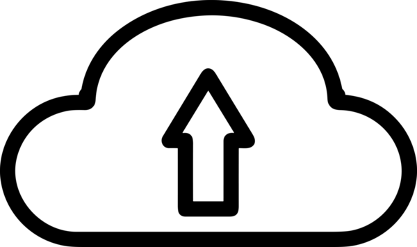 Siyah ve Beyaz Logo Simgesi PNG Biçimini Yükle. Web Sitesi Düğmesi, Mobil Uygulama Arayüzü, Dosya Aktarımı, Belge Paylaşımı, Bulut Depolama ve Veri Yedekleme için Minimalist Düz Tasarımlı Tek Renkli Ok Gönderme İşareti Grafiksel Elemanı