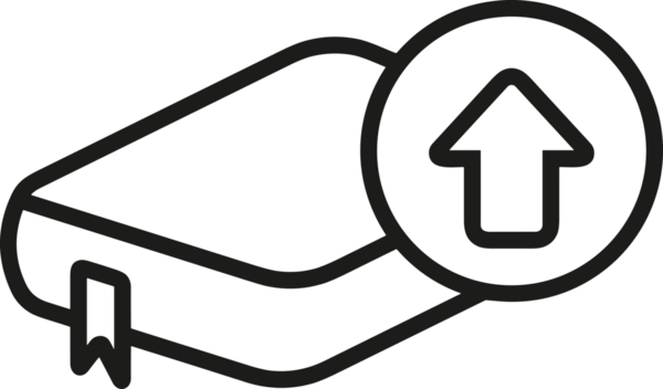 Siyah ve Beyaz Logo Simgesi PNG Biçimini Yükle. Web Sitesi Düğmesi, Mobil Uygulama Arayüzü, Dosya Aktarımı, Belge Paylaşımı, Bulut Depolama ve Veri Yedekleme için Minimalist Düz Tasarımlı Tek Renkli Ok Gönderme İşareti Grafiksel Elemanı