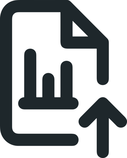 Siyah ve Beyaz Logo Simgesi PNG Biçimini Yükle. Web Sitesi Düğmesi, Mobil Uygulama Arayüzü, Dosya Aktarımı, Belge Paylaşımı, Bulut Depolama ve Veri Yedekleme için Minimalist Düz Tasarımlı Tek Renkli Ok Gönderme İşareti Grafiksel Elemanı