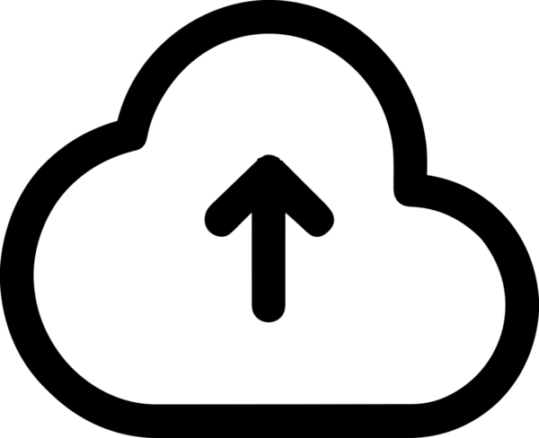 Siyah ve Beyaz Logo Simgesi PNG Biçimini Yükle. Web Sitesi Düğmesi, Mobil Uygulama Arayüzü, Dosya Aktarımı, Belge Paylaşımı, Bulut Depolama ve Veri Yedekleme için Minimalist Düz Tasarımlı Tek Renkli Ok Gönderme İşareti Grafiksel Elemanı