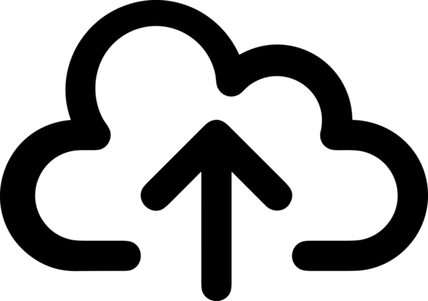 Siyah ve Beyaz Logo Simgesi PNG Biçimini Yükle. Web Sitesi Düğmesi, Mobil Uygulama Arayüzü, Dosya Aktarımı, Belge Paylaşımı, Bulut Depolama ve Veri Yedekleme için Minimalist Düz Tasarımlı Tek Renkli Ok Gönderme İşareti Grafiksel Elemanı