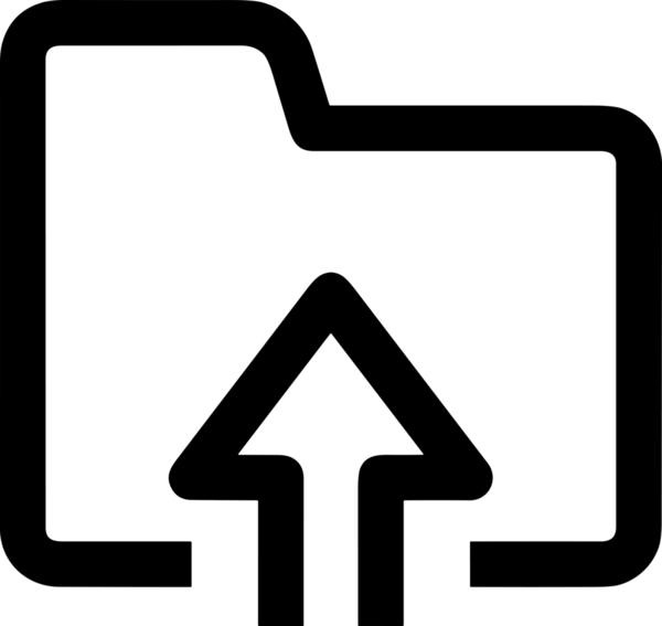 Siyah ve Beyaz Logo Simgesi PNG Biçimini Yükle. Web Sitesi Düğmesi, Mobil Uygulama Arayüzü, Dosya Aktarımı, Belge Paylaşımı, Bulut Depolama ve Veri Yedekleme için Minimalist Düz Tasarımlı Tek Renkli Ok Gönderme İşareti Grafiksel Elemanı