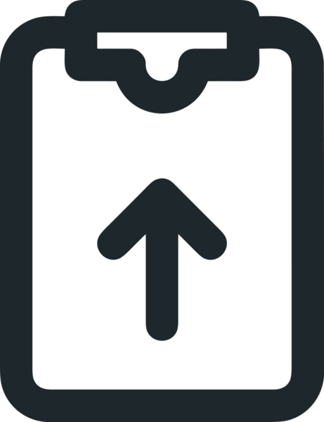 Siyah ve Beyaz Logo Simgesi PNG Biçimini Yükle. Web Sitesi Düğmesi, Mobil Uygulama Arayüzü, Dosya Aktarımı, Belge Paylaşımı, Bulut Depolama ve Veri Yedekleme için Minimalist Düz Tasarımlı Tek Renkli Ok Gönderme İşareti Grafiksel Elemanı